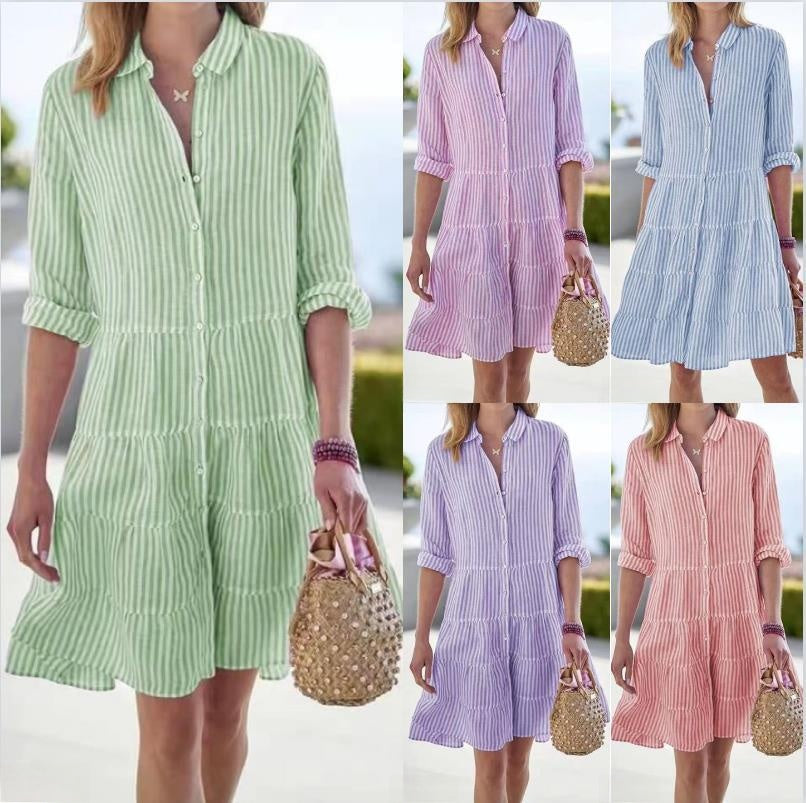 Comfortable Summer Shirt Dress