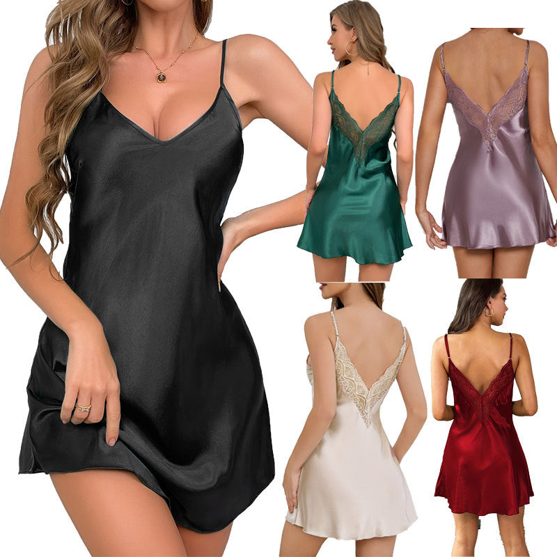 Satin & Lace Feminine Nightdress