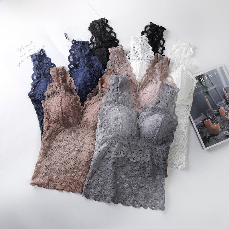 Flattering V-Neck Wide Strap Bra